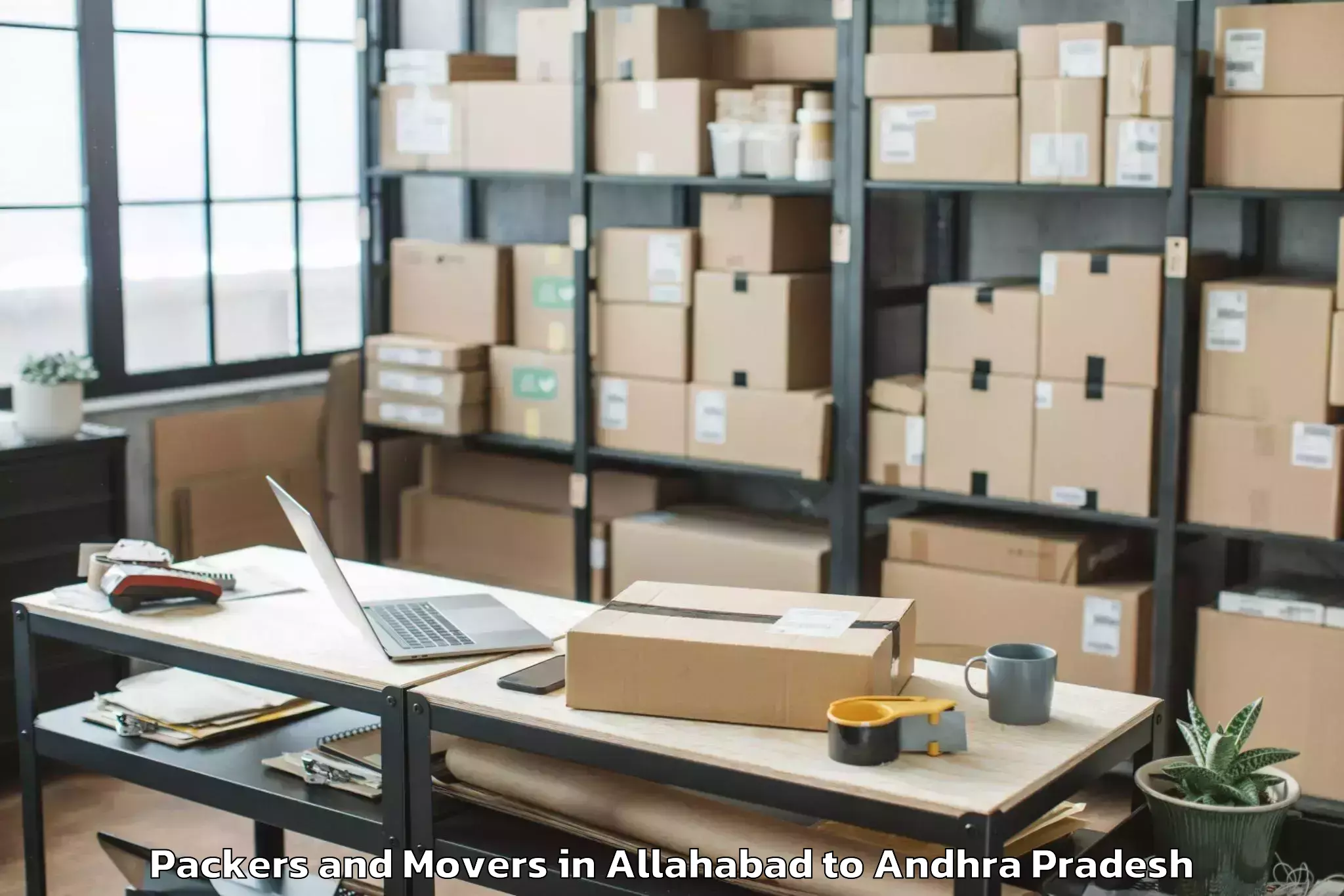 Book Allahabad to Reddigudem Packers And Movers Online